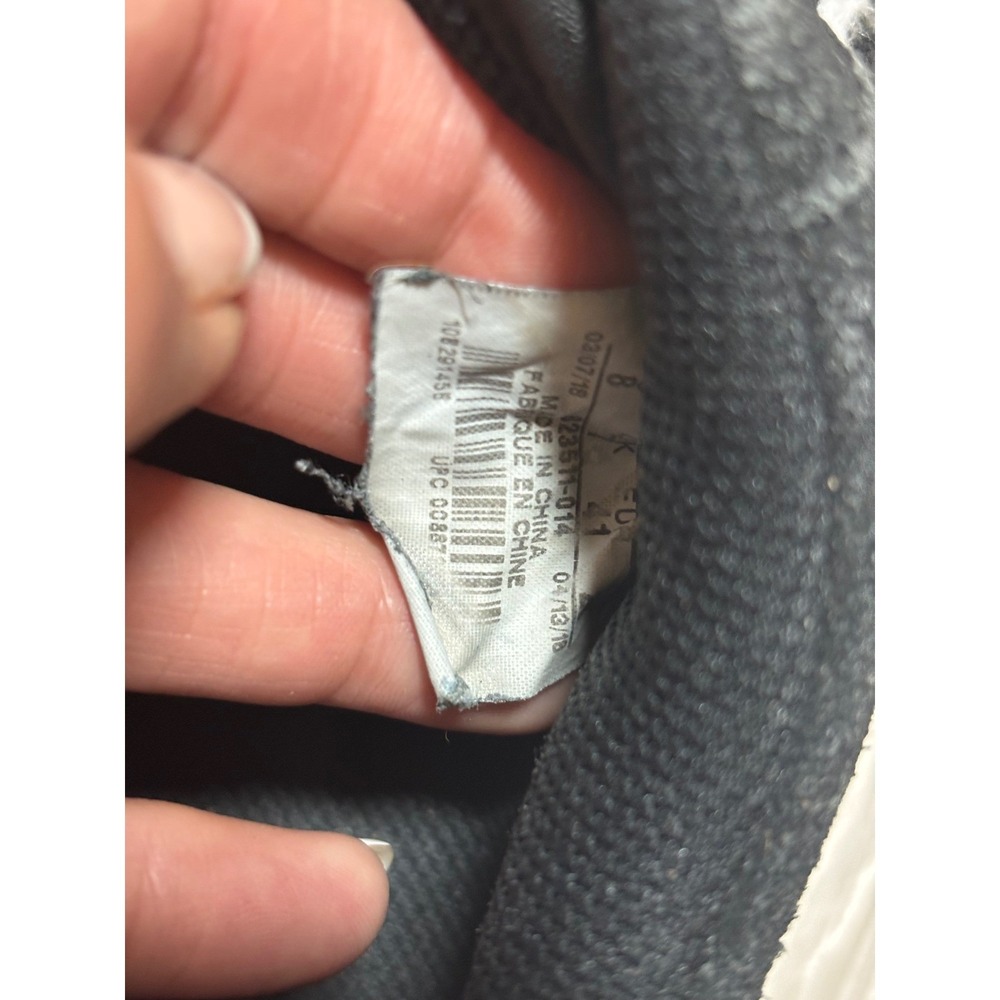 Nike Sneakers Mens 8 Black Cool Grey Air Force 1 Low 3D Chenille Swoosh - Picture 16 of 16